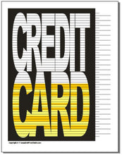 Credit Card Tracking Chart
