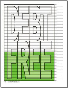 Debt Free Tracking Chart
