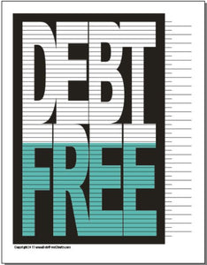 Debt Free Tracking Chart