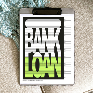 Bank Loan blank Tracking Chart