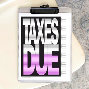 Taxes Due Tracking Chart