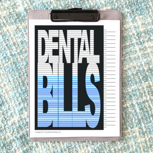 Dental Bills Tracking Chart