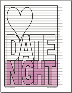 Date Night Tracking Chart