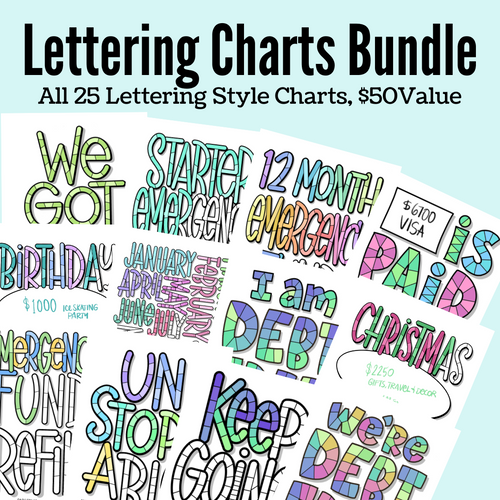 Lettering Charts Bundle
