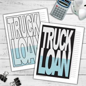 Truck Loan Tracking Chart