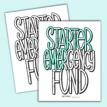 Starter Emergency Fund - Lettering